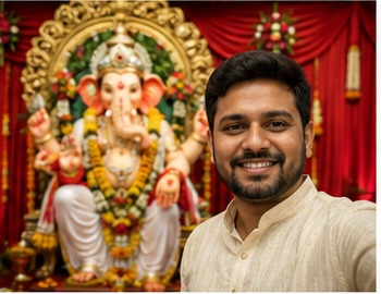 Sachin More with Bappa
